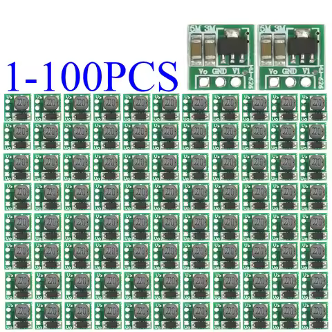 1-100PCS 0.9-5V To 5V DC-DC Step-Up Power Module Voltage Boost Converter Board 1.5V 1.8V 2.5V 3V 3.3