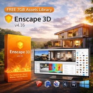 Enscape 3D v4.16 Lifetime For Windows Real-Time Rendering Plugin SketchUp Revit Rhino (64-Bit)