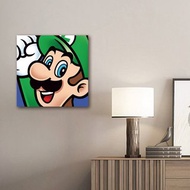 【任天堂超級瑪利歐】瑪利歐 無框掛畫 壁畫掛畫 路易吉