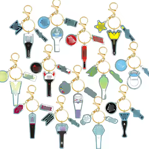 Summary link KPOP IKON THEBOYZ WINNER Acrylic Lightstick KeyChain Pendant BabyMonster IZONE ZB1 MAMA