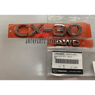 ORIGINAL MAZDA CX-30 CX30 2020 - 2025 REAR BONNET CX-30 AWD LOGO EMBLEM