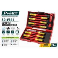Pro'skit SD-V861 13PCS VDE Screwdriver Kit