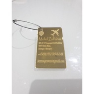 Luggage Tag / Travel Tag with Stainless Steel Wire