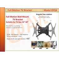 TV Wall Mount Fit Articulating full motion tv wall mount for 32-58 inch (SG READY STOCK) Model DYQ4