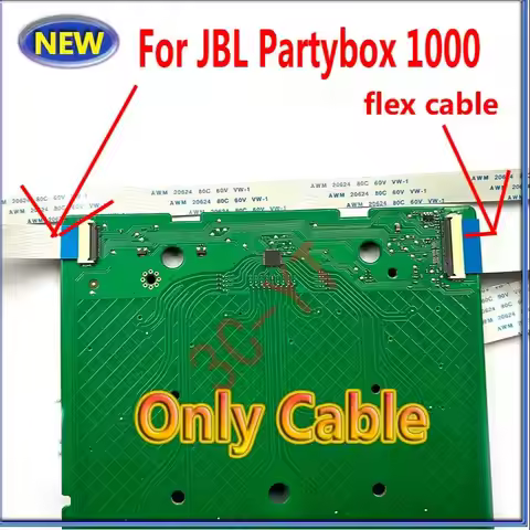 2pcs FFC FPC Button Board flex cables For JBL Partybox 1000 Partybox1000 Swith Board Socket Power Su