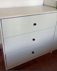 IKEA GURSKEN 三層抽屜櫃 淺米黃色 櫃桶