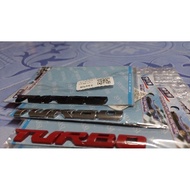 Turbo emblem logo sticker 9.5cm x 1.1cm