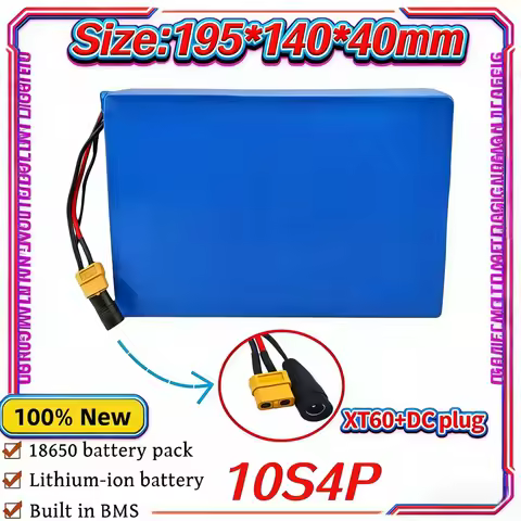 10s4p battery pack 36v 12000mAh rechargeable battery with BMS for 42V commuting tools,built-in 18650