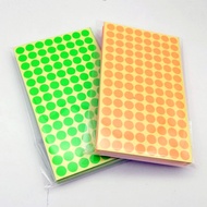 Existing Goods Production Fluorescent Polka Dot Label Paper Color Circular Label Mark Symbol Color R
