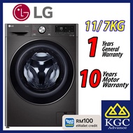 LG FV1411H3BA 11/7kg Front Load Washer Dryer with AI Direct Drive™ and Steam+™ [TnG Redemption]