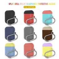 [SG] AirPods Colorful Dual Split Color Case - Silicone Protective Casing Cover