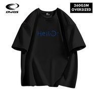 OMOS 260GSM Oversized T-Shirt Hello