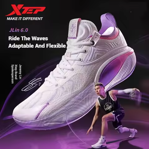 XTEP JLIN6 Professional Men Basketball Shoes Carbon Plate Combat Training Sports Shoes Male Sneakers