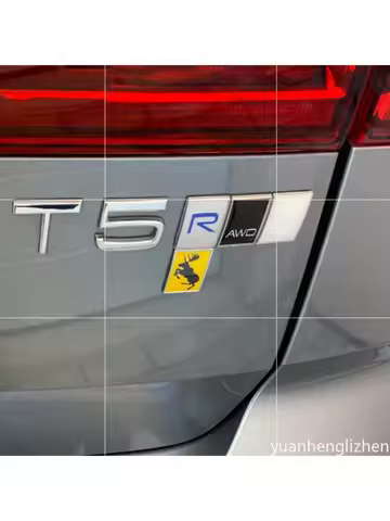 3D R DESIGN Swedish Flag Elk Emblem METAL Rear Trunk Car Badge Sticker For V40 V60 C30 S60 S80 S90 X