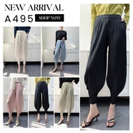 Peatbynisa A495 Pleated Pants Polyester Fabric1