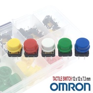 Omron Tact Switch 12x12x7.3 + Keycap Tactical Press Switch Plus Colorful Cap Cap Cap BA-22-B3F-4055-
