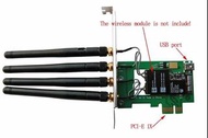 (讓您用Macbook不要的網卡接上PC不求人!)BCM94360CD/BCM943602CS轉PCI-E網卡_轉接卡