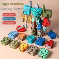 NEW STOCK - 0-9 Transformers Number Robot Toys Digital Assembly Toys Educational toys Car Toys Maina
