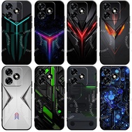 casing for Honor X5C Plus 4g Tech style right angle soft cover