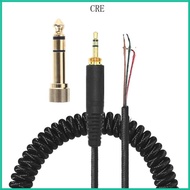 CRE Replacement Spring Cable Cord Wire Plug for DT 770 770Pro 990 990Pro Headphone