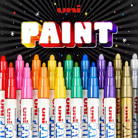 Uni Paint Marker Pen ,PX-20/21 Colorful Permanent Graffiti Paint Pen Waterproof White rotuladores Ti