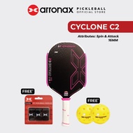 ARRONAX Cyclone C2 Thermoformed 3K Carbon Pickleball Paddle - Spin & Attack 16mm