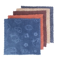 Set of 5 Winhome Square Wipes, Square Wipes 29x29cm Super Absorbent Soft Cotton Fabric