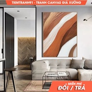 Wall painting, Original Orange Texture Art Orange Abstract Painting White 3D Texture Art Modern Whit