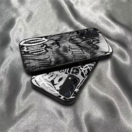 Creative capital letter A OPPO A5 A7 A15 A31 A53 A74 A93 Reno2 4 5 6 7 8 Tempered Glass Case