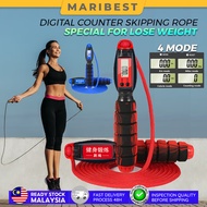Digital Counter Skipping Rope Jump Rope 4 Modes Counting KM Miles Calories Nylon Workout Exercise Ro