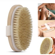 Wet and Dry Body Brush Exfoliator with Soft Bristles Body Scrub Brush Body Massage Cleaning  Brush S