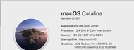 MacBook Pro late 2019 i9 64GB Ram 2 TB HD