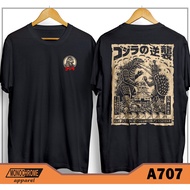 A707 T-Shirt Men's Japanese Anime Godzilla
