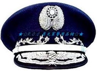 ★☆R.O.C 呆丸軍警用品網(軍用大帽)☆★空軍上將大盤帽(純手工刺繡)【㊣品】