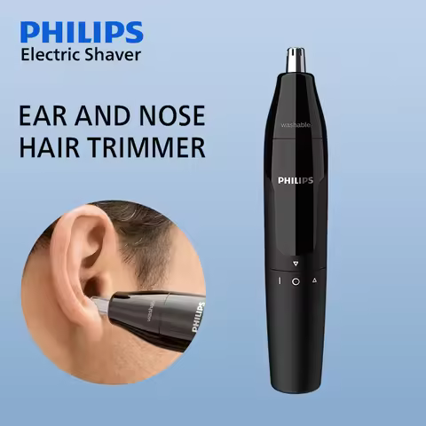 Philips NT1620 Mini Nose Hair Trimmer Men's Electric Shaving Cutting Tool Battery Power Full Body Wa