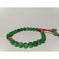 Carm Jade Bracelet Genuine Gold Grade 375 (8k), 999.9 (24k)