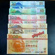 HONGKONG FULL SET 20-1000 DOLLAR HSBC (6 LEMBAR) GRESS