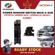 TOYOTA UNSER OLD/LANDCRUISER LJ 79/AE101/100/CAMRY SXV10/SXV20/PRADO/96-00/POWER WINDOW SWITCH MAIN