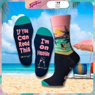 Two Left Feet | Funky Graphic Illustration Festive Long Socks | 'If You Can Read This' Socks