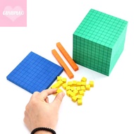 [guyumao] Ten Blosplete Set Kids Math Plaything Math Blos Plastic Base Ten Set Cube Kids Math Playth