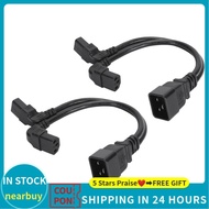 Nearbuy Power Cord Splitter  1 in 2 Out Y Type 0.32m Plug and Play IEC320 C20 To Dual C13 for Desk Lamps