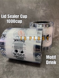 Plastik Lid Cup Sealer Polos 1000cup Seal Cup Polos - Plastik Lid Sealer Cup Polos 1000cup