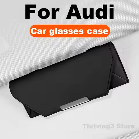 Car Glasses Case For Audi Q5 A4 Q3 Q4 Sportback Q4 Q6 e-tron Q8 A6 e-tron Q7 Q8 A3 Q2 2025 Auto Sun 