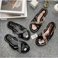THIN WOMEN'S FLIP-FLIP SANDALS WITH RIBBON KOKOP B79