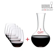 Riedel O + Gift ซื้อ 4 แถม 1 ฟรี แก้วไวน์กาแบร์เนโซวีญง แก้วไวน์เมอร์ล็อต แก้วไวน์แดง ดีแคนเตอร์ เหย