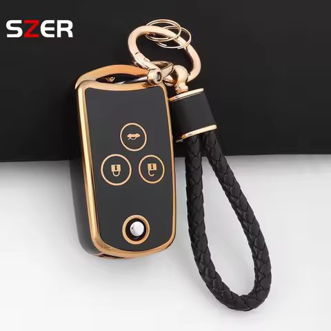 3 BTN TPU Car Key Case Cover Holder Fob Keychain For Honda Civic IX Pilot Accord 8 CRV Jazz HRV For 