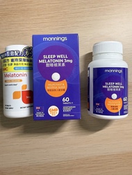 New GNC 助眠褪黑素 60粒 調節時差 萬寧Manning SLEEP WELL MELATONIN 3mg 酣睡褪黑素 60粒