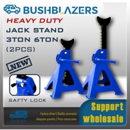 【BUSHBLAZERS】【3ton】【6ton】 Heavy Duty Jack Stand With Safety Lock Car Jack Jack Kereta
