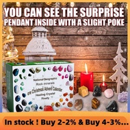 Christmas Advent Calendar, Crystal Ore 24 Days Christmas Countdown Calendar, Minerals Box, Advent Ca