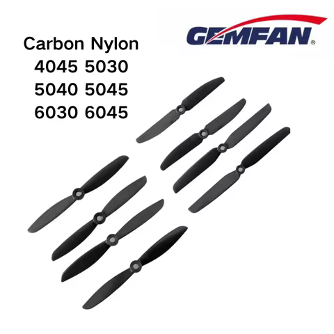 4045 5030 5040 5045 6030 6045 Gemfan 2 Blade Props 2 Blade Carbon Nylon Propeller for RC Multirotor 